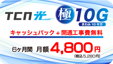 TCN光 極10G